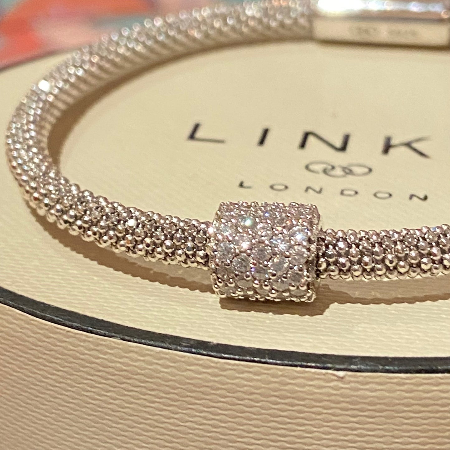 Links of London Silver Star Dust Bead Bracelet – 18.7 cm end to end Medium