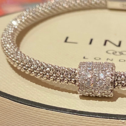 Links of London Silver Star Dust Bead Bracelet – 18.7 cm end to end Medium