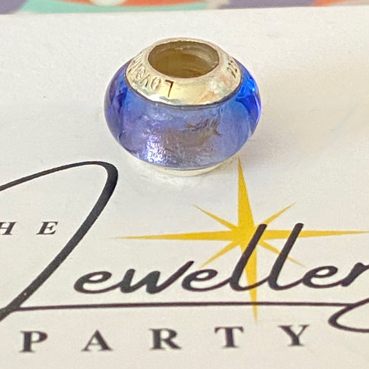 LoveLinks Purple Bead design Crafted from Sterling Silver and Murano Glass