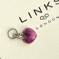 Links of London Small Purple Enamelled Heart charm