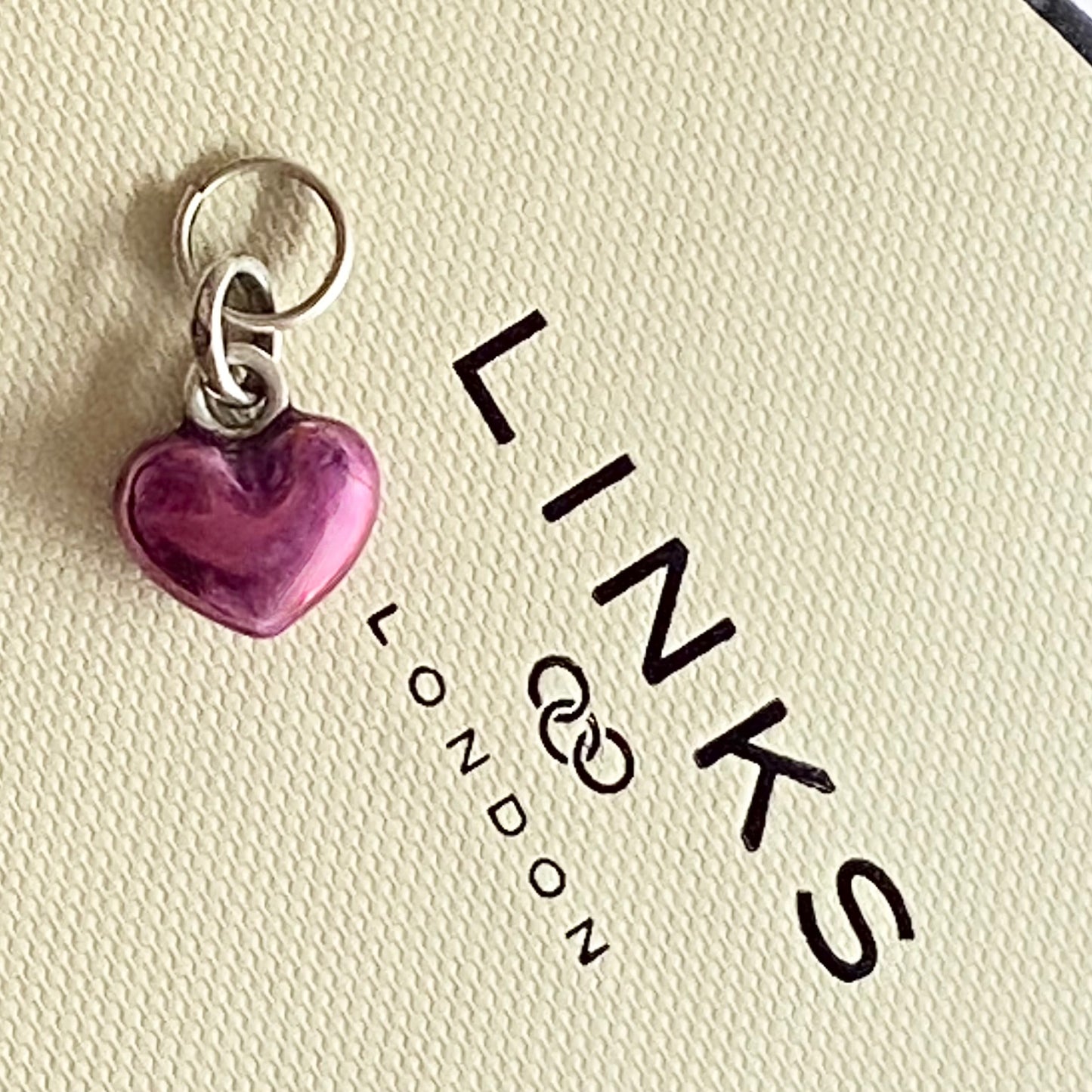 Links of London Small Purple Enamelled Heart charm