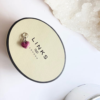 Links of London Small Purple Enamelled Heart charm