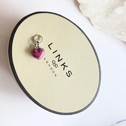 Links of London Small Purple Enamelled Heart charm