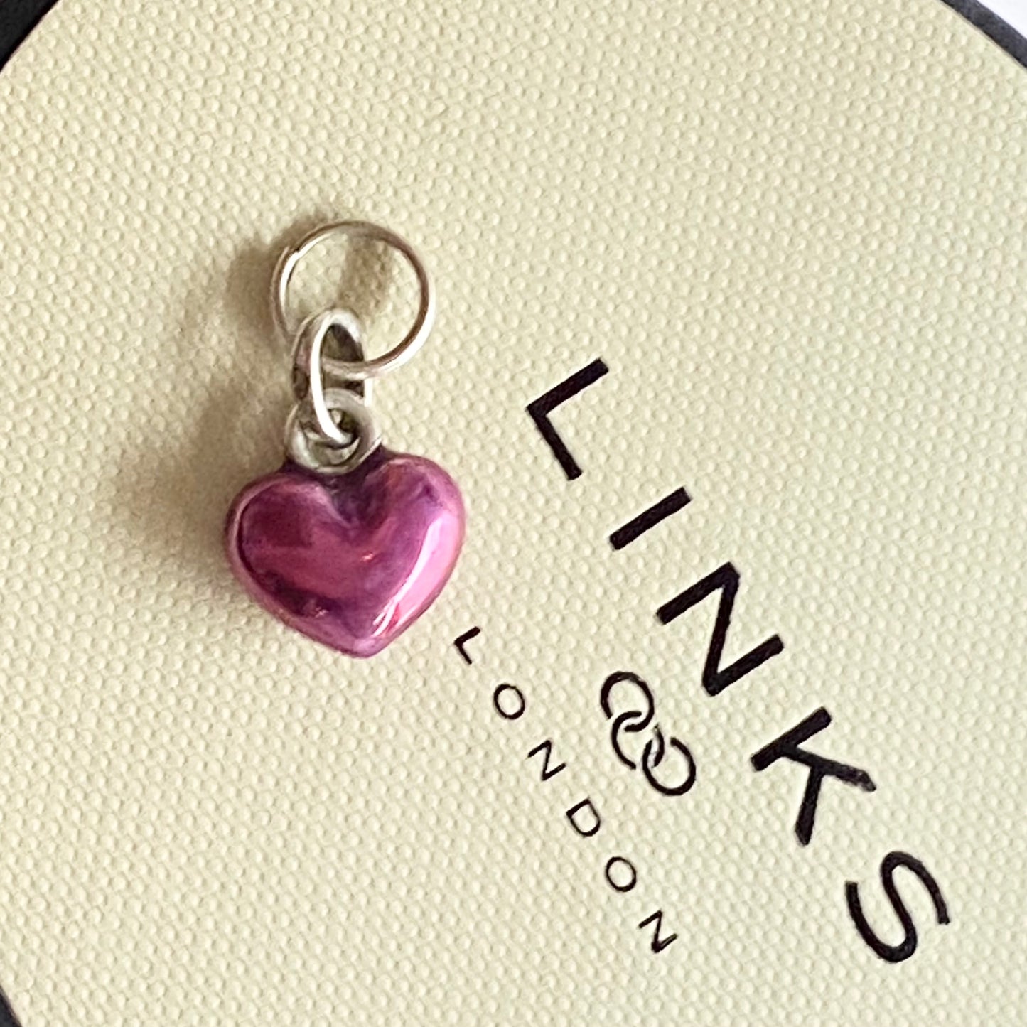 Links of London Small Purple Enamelled Heart charm