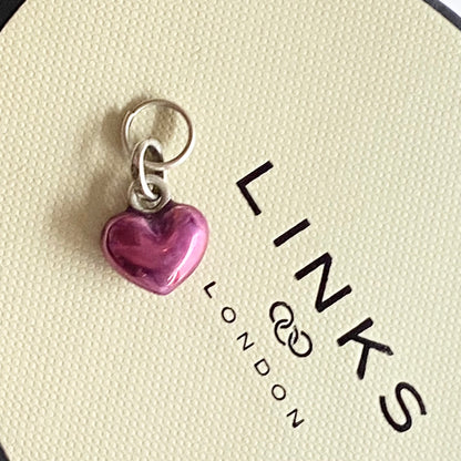 Links of London Small Purple Enamelled Heart charm