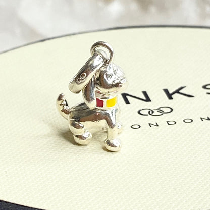 Links of London Happy Dog Charm with a Colourful Collar Charm