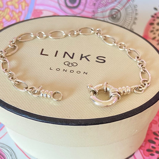 Links of London Delicate Link chain with Senorita Clasp New 19cm