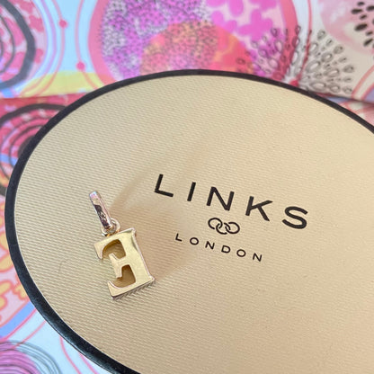 New! Links of London Letter Capital E  Charm
