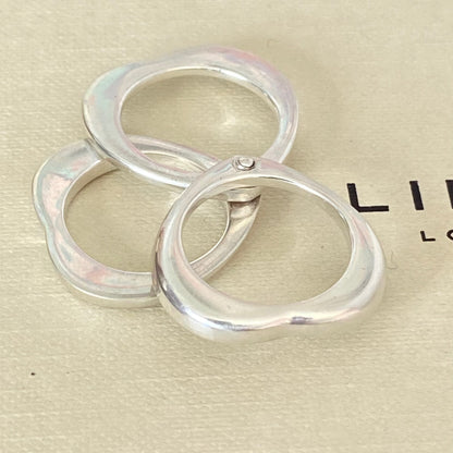Links of London Silver Love Note Heart Ring Size N