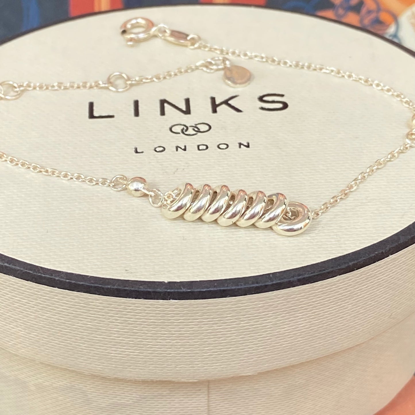 Delicate Links of London Sterling Silver Bracelet with Sweetie Beads