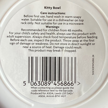 Reusable Bowl featuring Kitty design