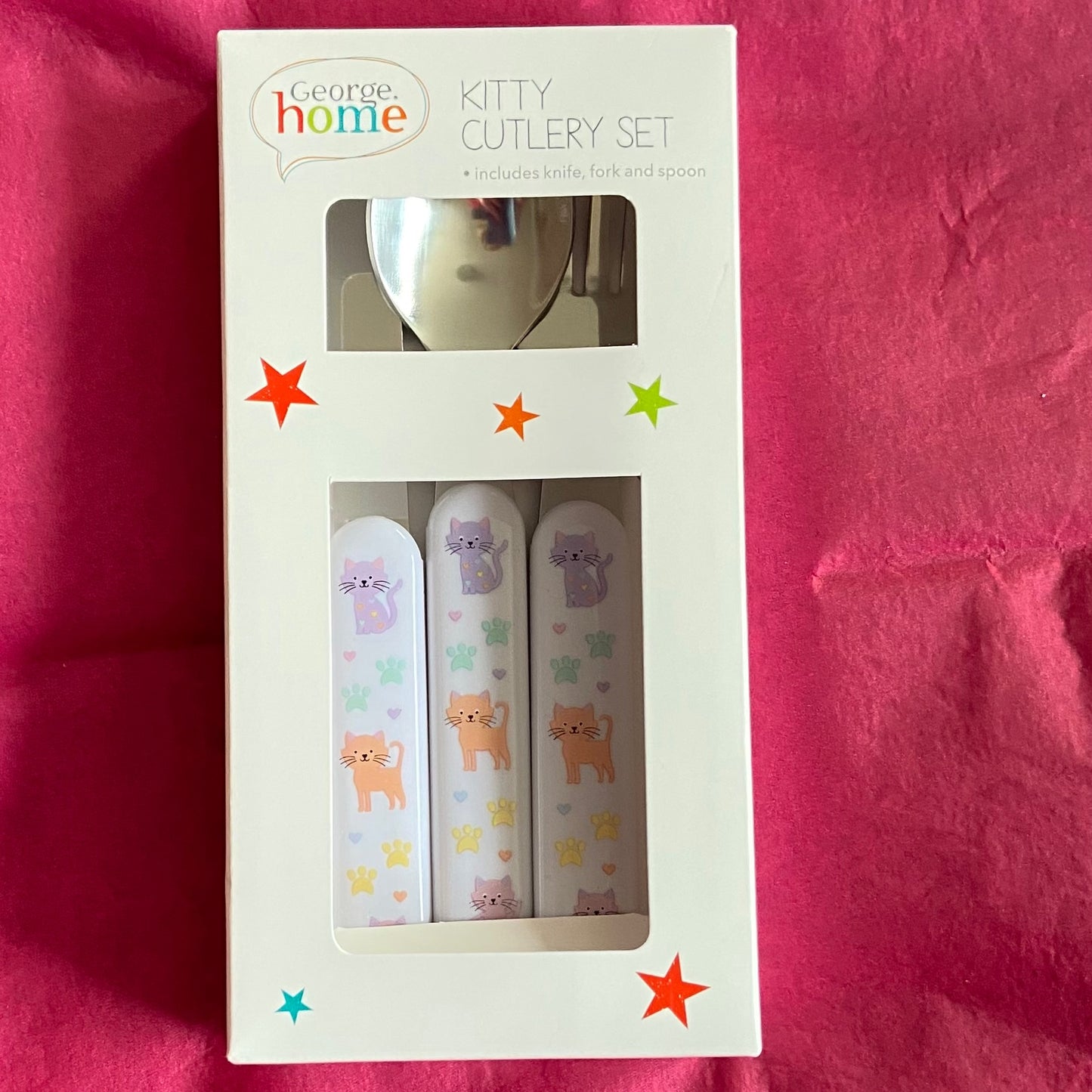 Kitty Cutlery Set reusable cutlery set