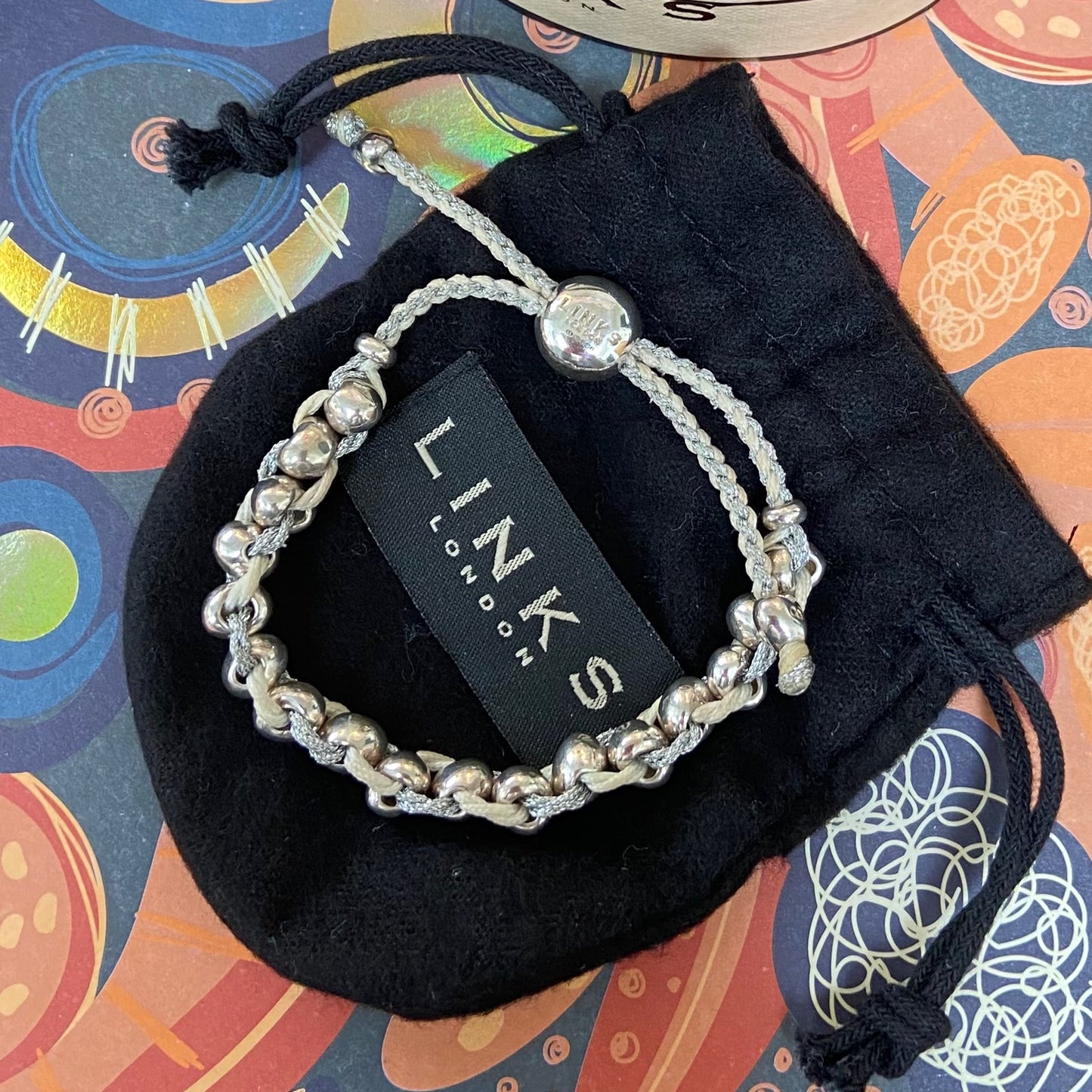 Links of London Heart Sterling Silver Bead Friendship Bracelet