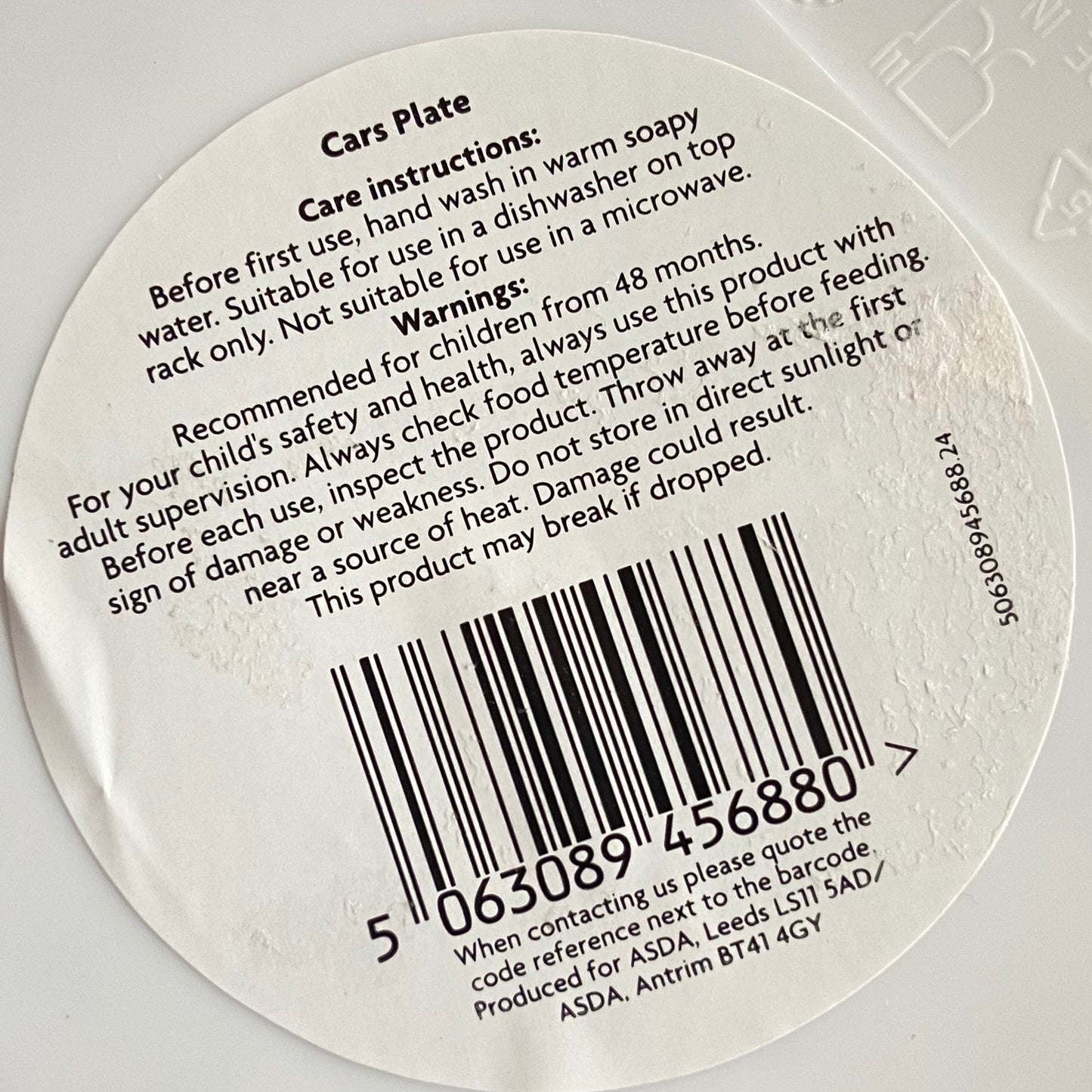 Kitty children’s reusable plate