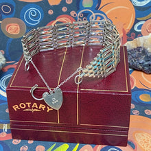 Load image into Gallery viewer, Sterling Silver 7 Gate Vintage Bracelet Stamped 925
