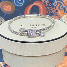 Load image into Gallery viewer, Links of London  Star Dust Toggle Bracelet with Square Crystal
