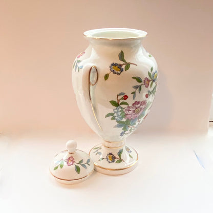 Aynsley Vintage Fine Bone China, Pembroke Design lidded vase in Perfect Condition