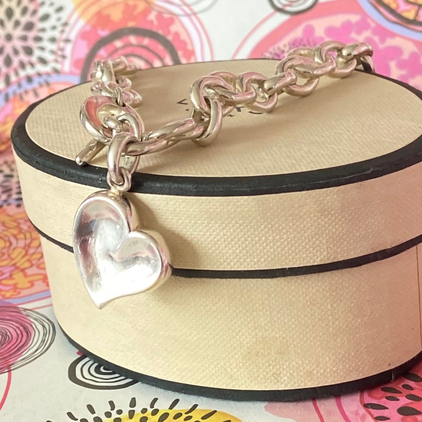 Signature Links of London Necklace Silver Heart. 43.5cm