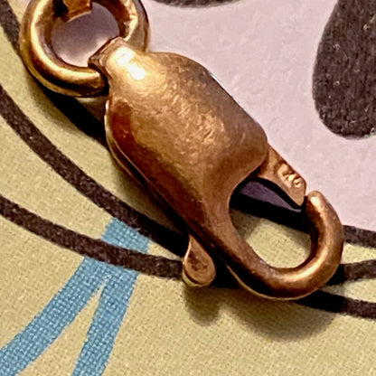 Delicate 9ct Gold Figaro bracelet