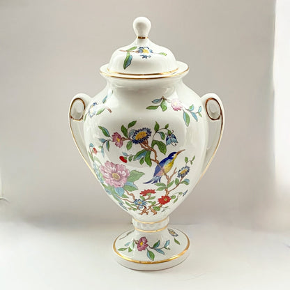 Aynsley Vintage Fine Bone China, Pembroke Design lidded vase in Perfect Condition