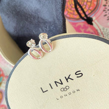 Load image into Gallery viewer, Links of London classic Sterling Silver Oval Stud Earrings.
