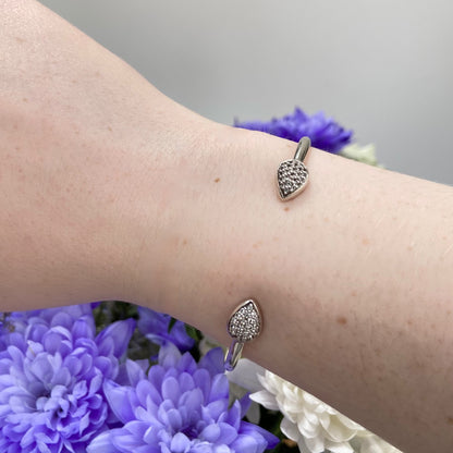Links of London Leaf  Cuff Bracelet with crystals New!