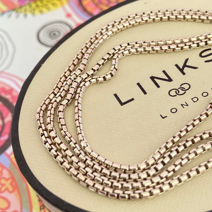 Links of London Smooth rounded Necklace with bar Clasp