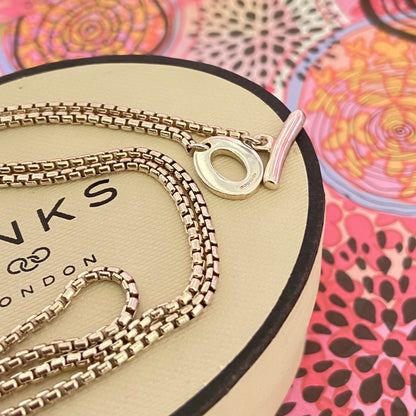 Links of London Smooth rounded Necklace with bar Clasp