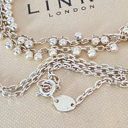 Rare Sterling Silver Links of London Bubble Necklace. New!