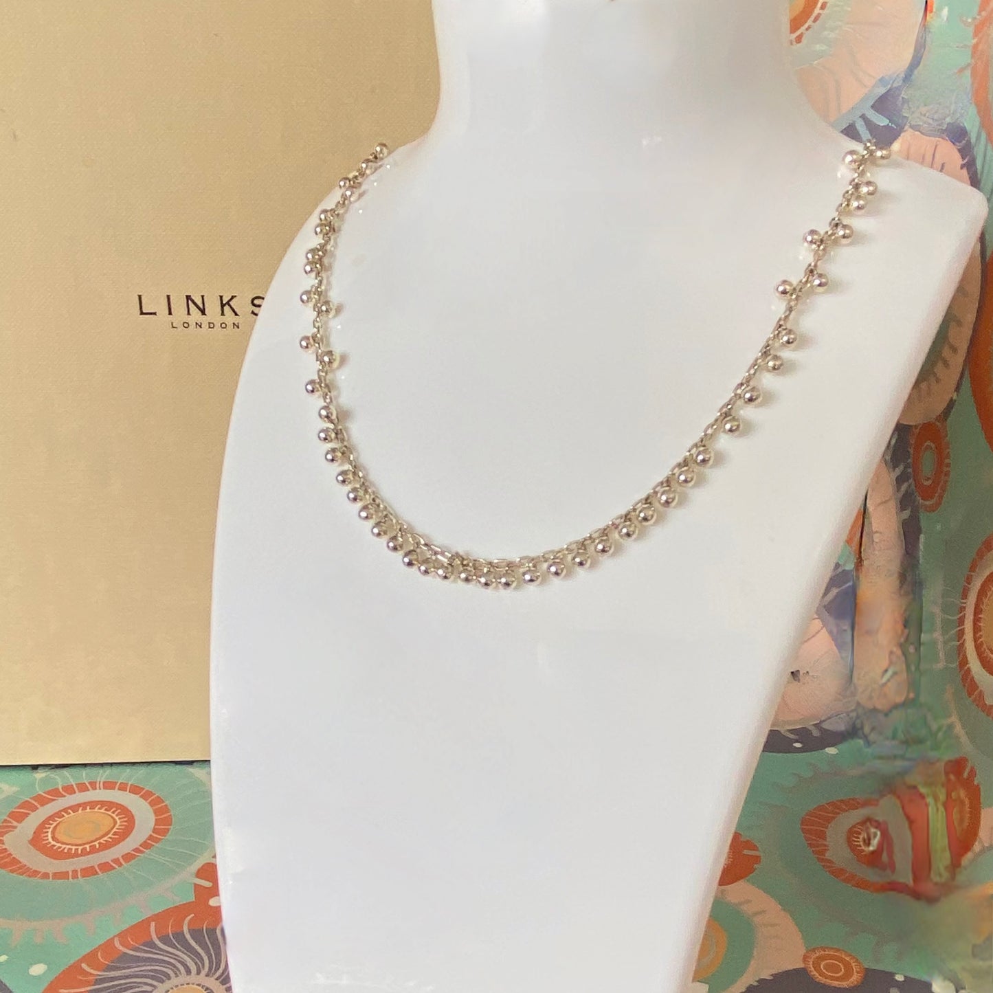 Rare Sterling Silver Links of London Bubble Necklace. New!