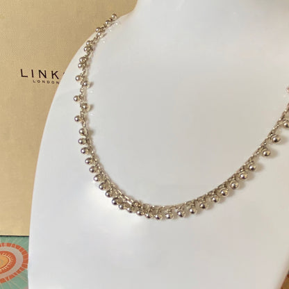 Rare Sterling Silver Links of London Bubble Necklace. New!