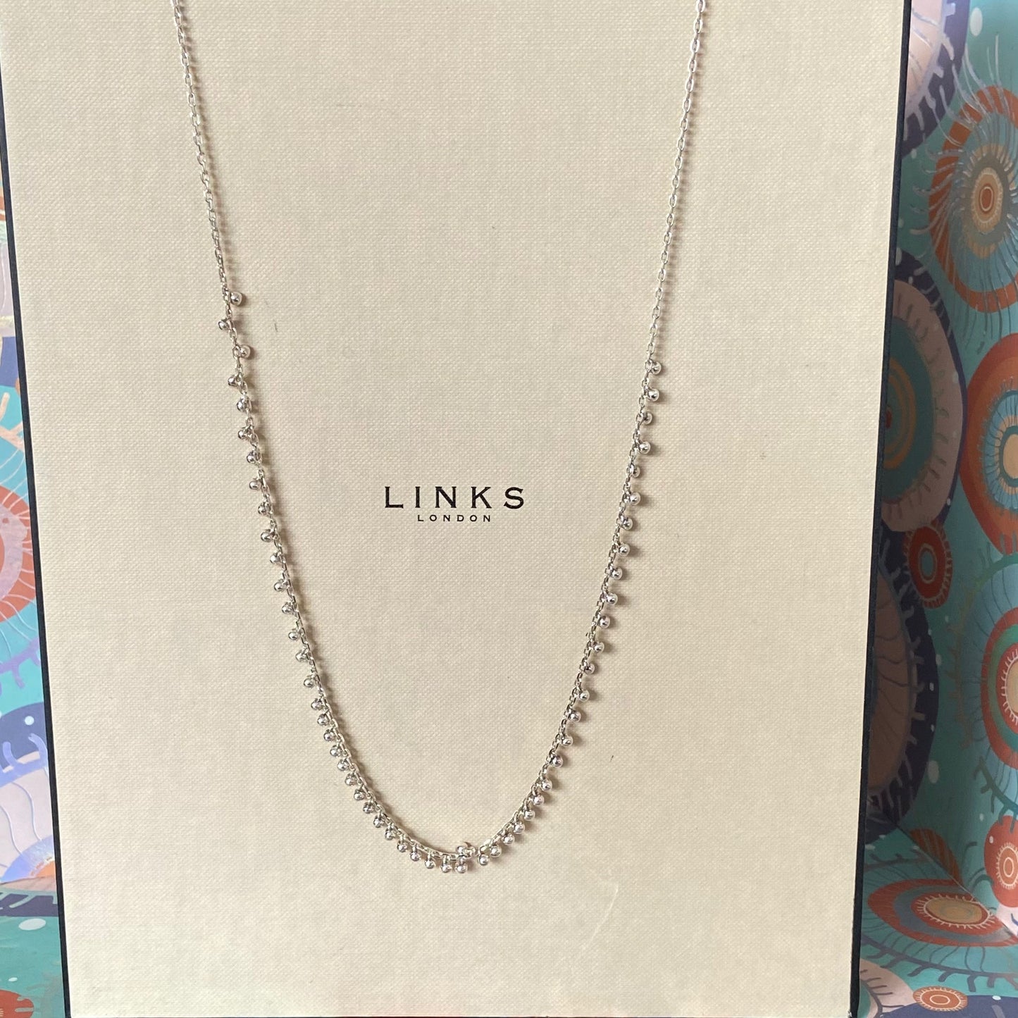 Rare Sterling Silver Links of London Bubble Necklace. New!