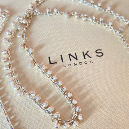 Rare Sterling Silver Links of London Bubble Necklace. New!