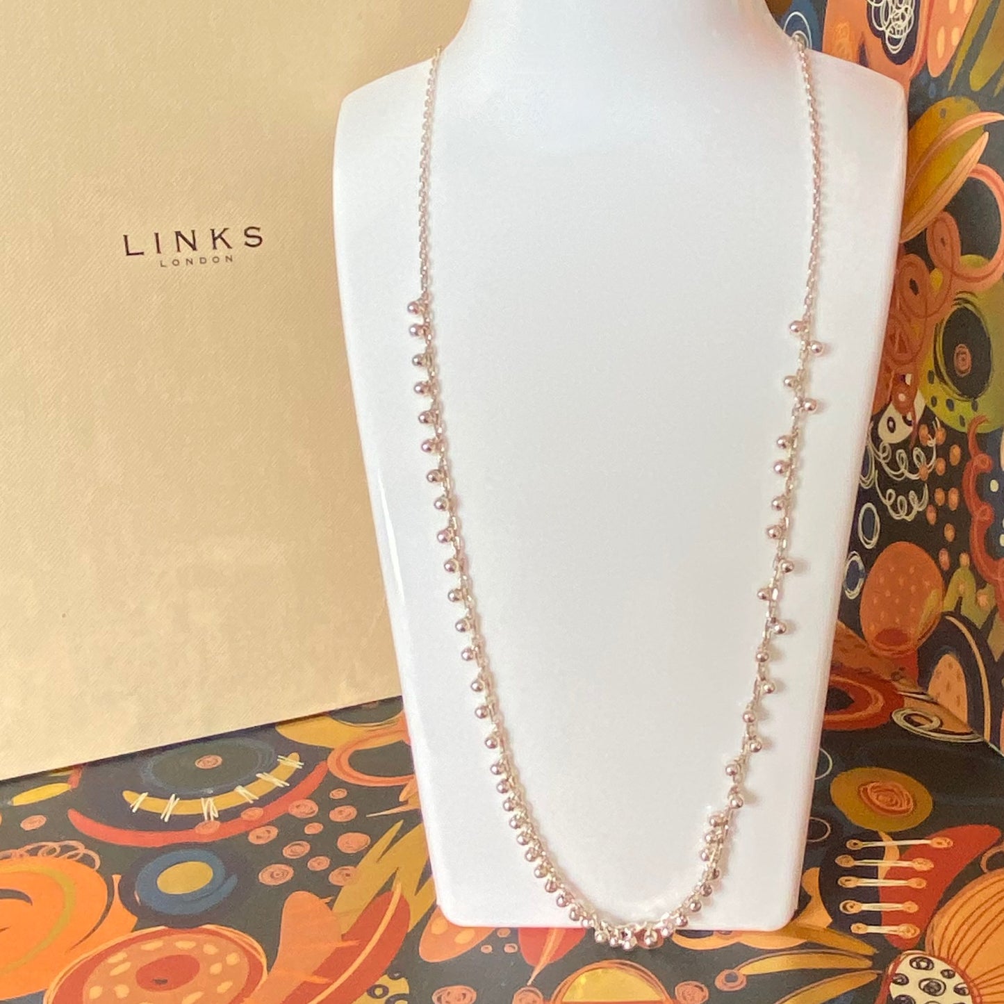 Rare Sterling Silver Links of London Bubble Necklace. New!