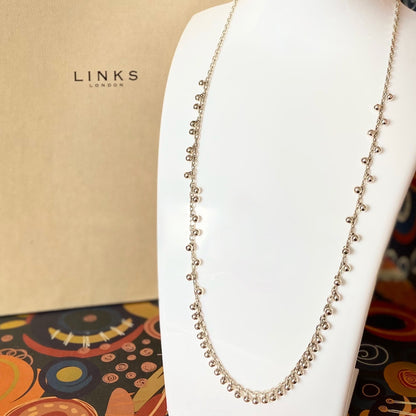 Rare Sterling Silver Links of London Bubble Necklace. New!