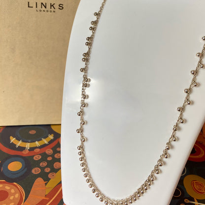 Rare Sterling Silver Links of London Bubble Necklace. New!