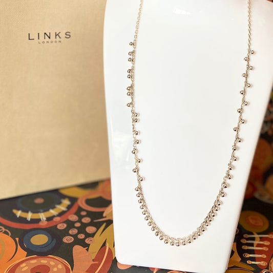 Rare Sterling Silver Links of London Bubble Necklace. New!