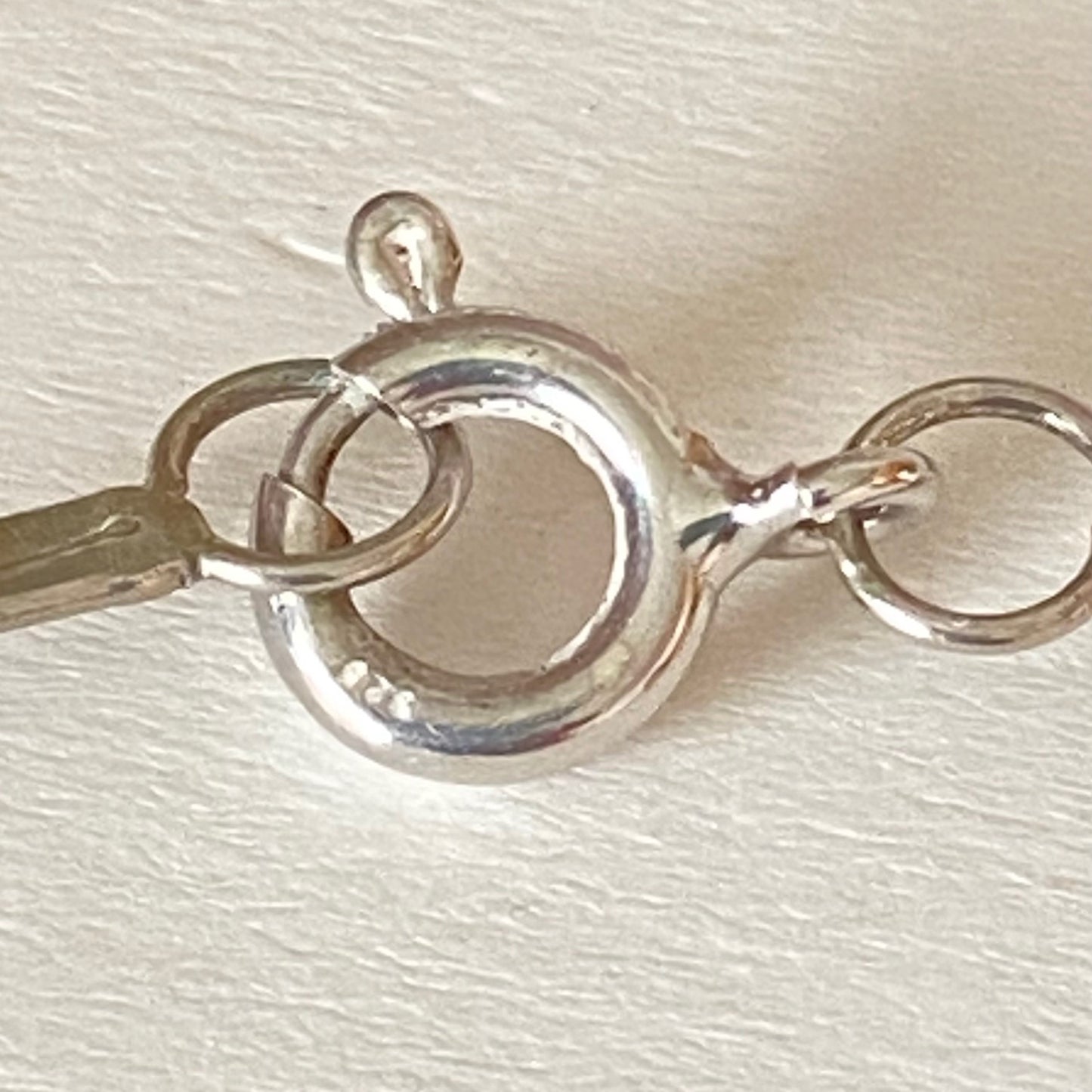 Citrine Gemstone, Sterling Silver and Pearl floating Necklace