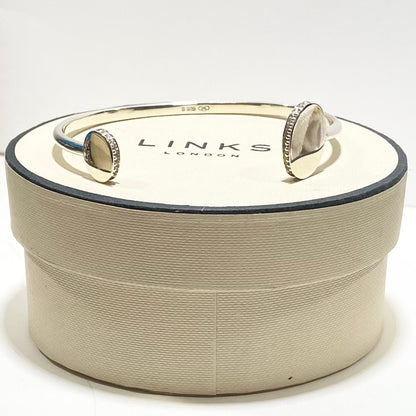 Links of London Sterling Silver Narrative Cuff Bracelet can be personalised