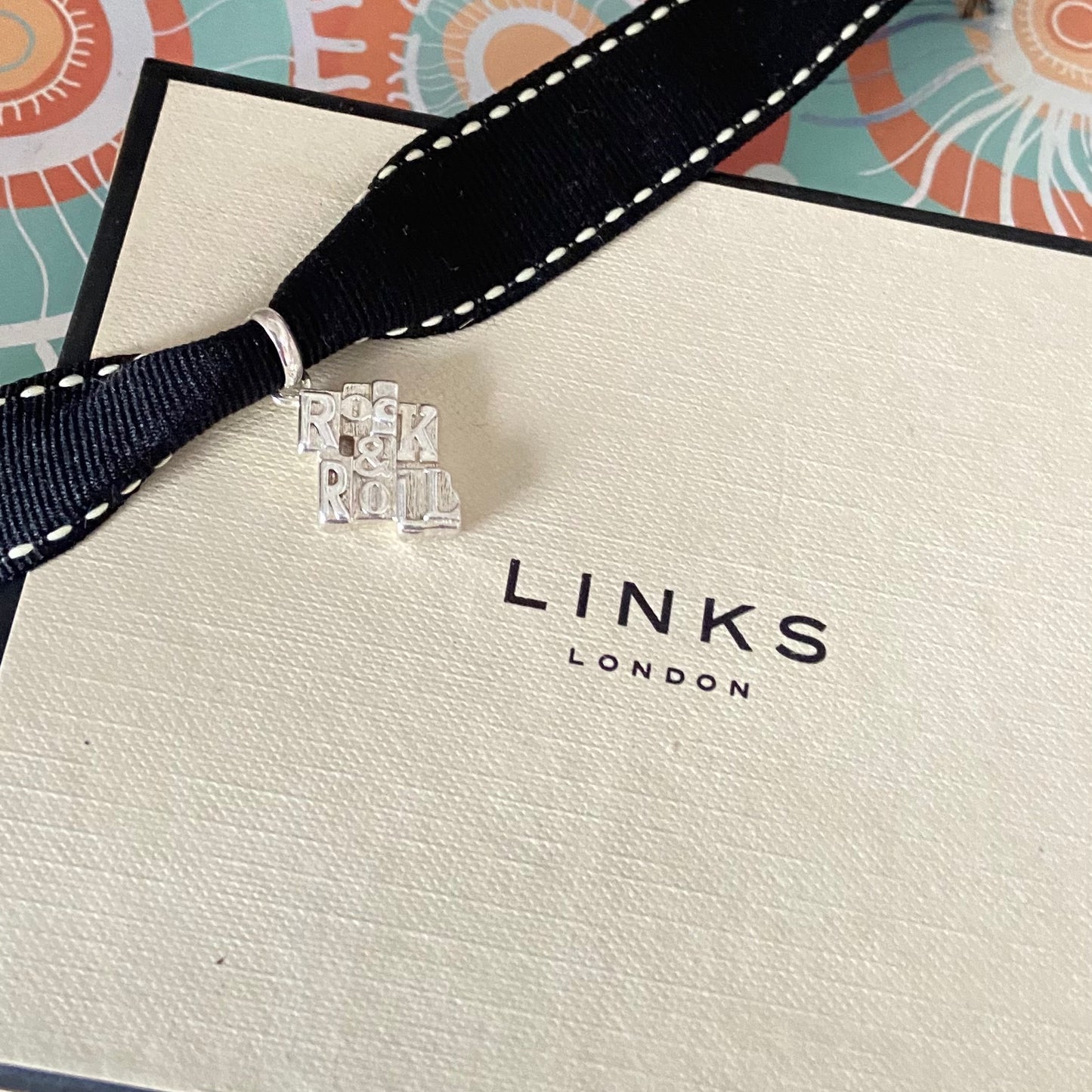 Sterling Silver Links of London Rock  & Roll Charm