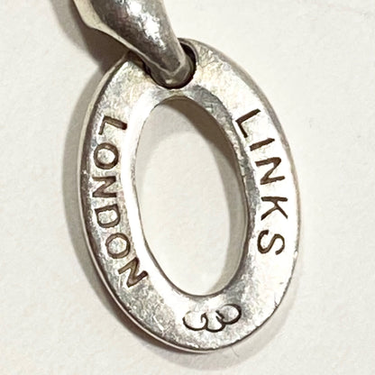 Links of London Vintage Sterling Silver T bar Orbit  Ball Bracelet - 19cm