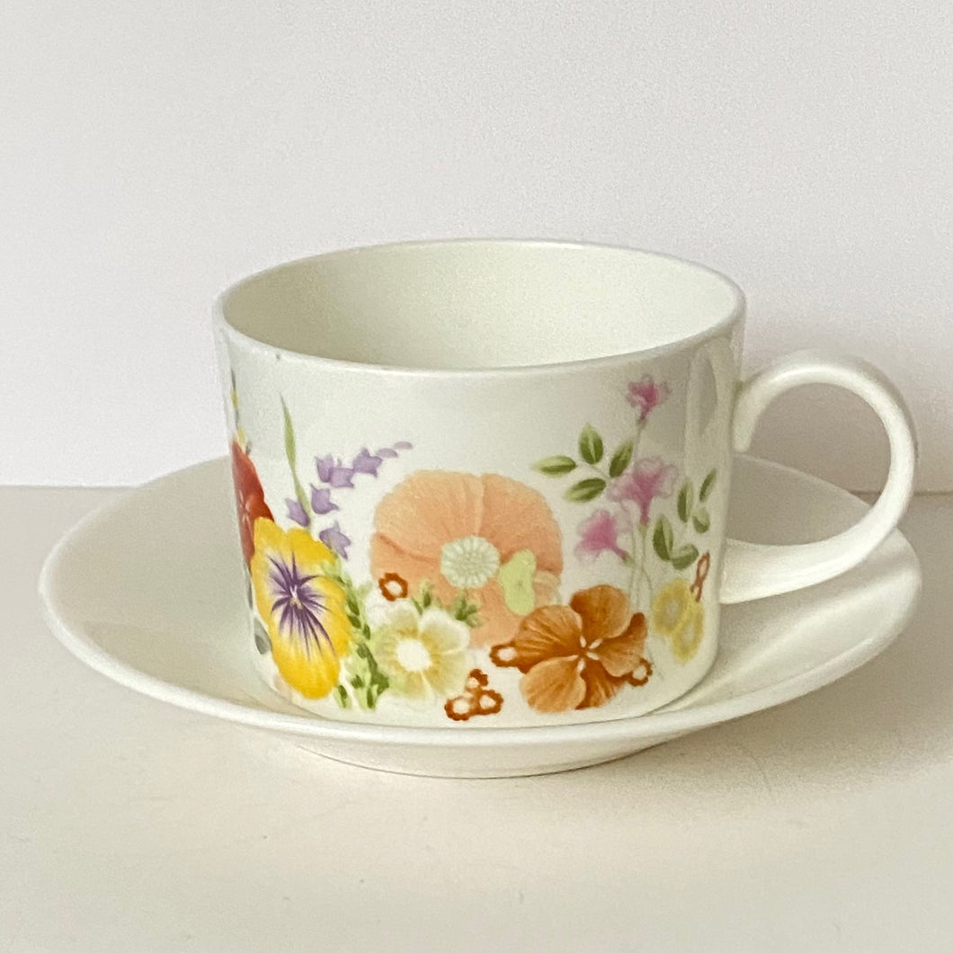 Wedgwood Summer Bouquet Tea Cup and Saucer