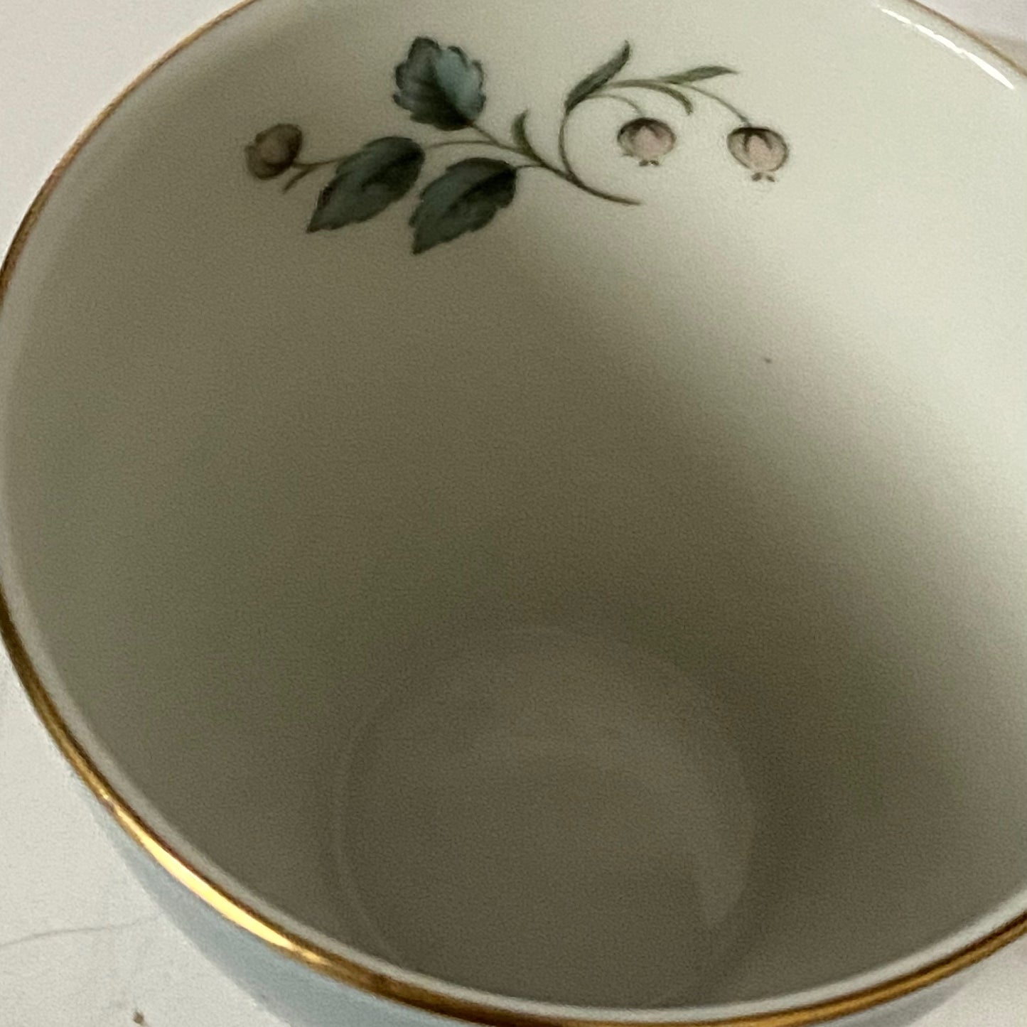 Royal Doulton Small Coffee Cup and Saucer, Rose Elegans Design
