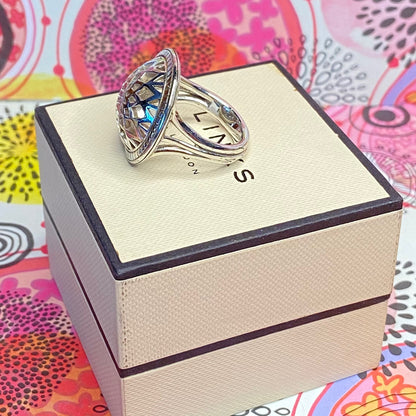 Authentic Links of London Sterling Silver Timeless Domed Ring
