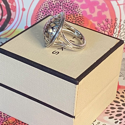 Authentic Links of London Sterling Silver Timeless Domed Ring