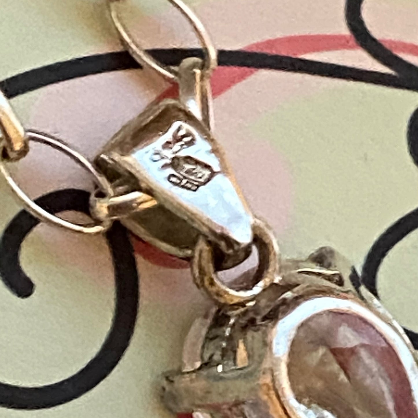 Sterling Silver Belcher chain with a Large Clear Flower Crystal Cross