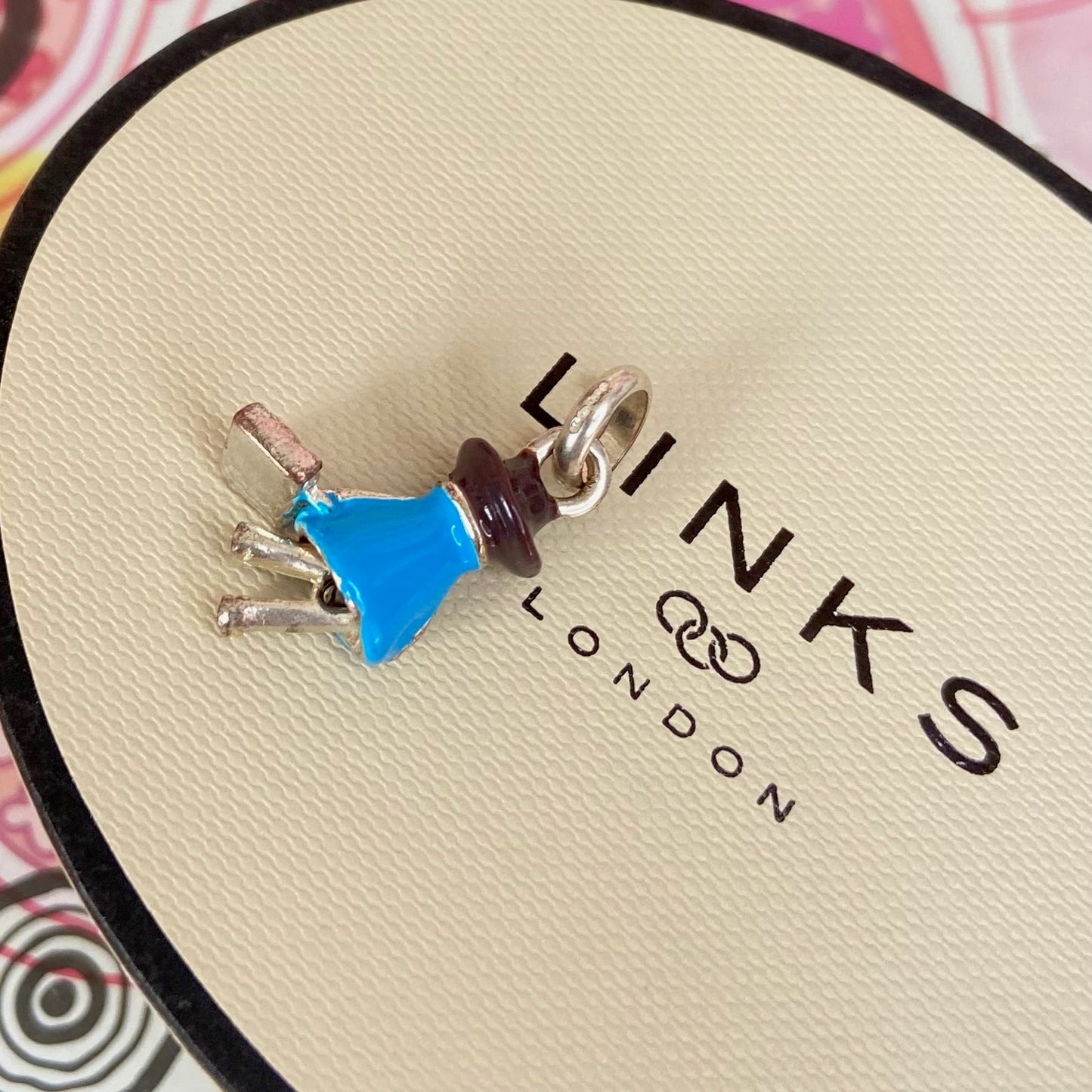 Sterling Silver Links of London Globe Trotter Charm.