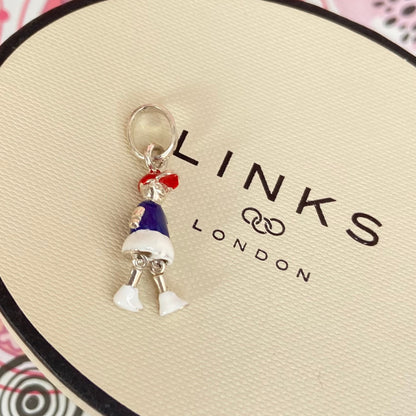 Sterling Silver Links of London Articulated Boy Charm, with movable legs.
