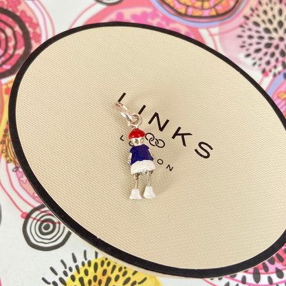 Sterling Silver Links of London Articulated Boy Charm, with movable legs.
