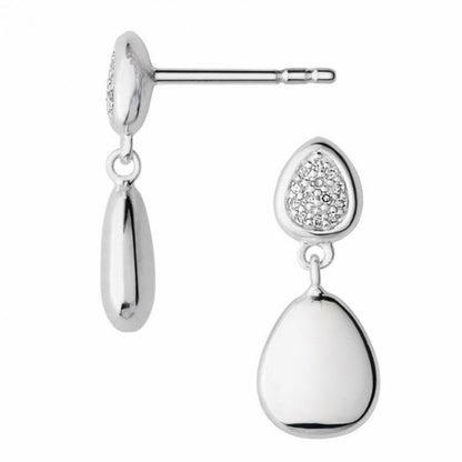 Links of London Authentic Hope Sterling Silver and Diamond Pave Earrings